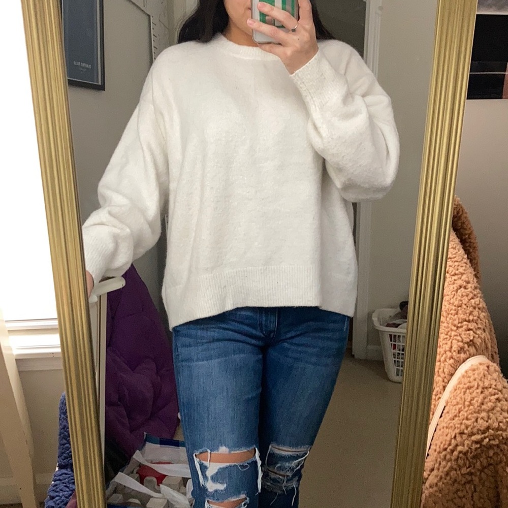 H&M Ivory Wool Sweater